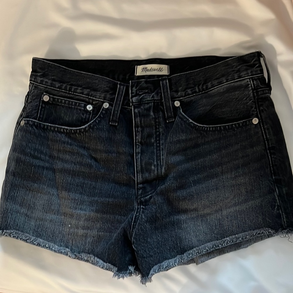 Madewell Black Denim Cutoff Shorts *Size 29*